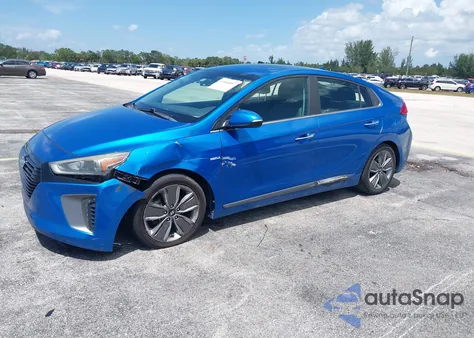 2017 Hyundai Ioniq Hybrid Limited z USA, uszkodzony, nr VIN KMHC85LC5HU027669